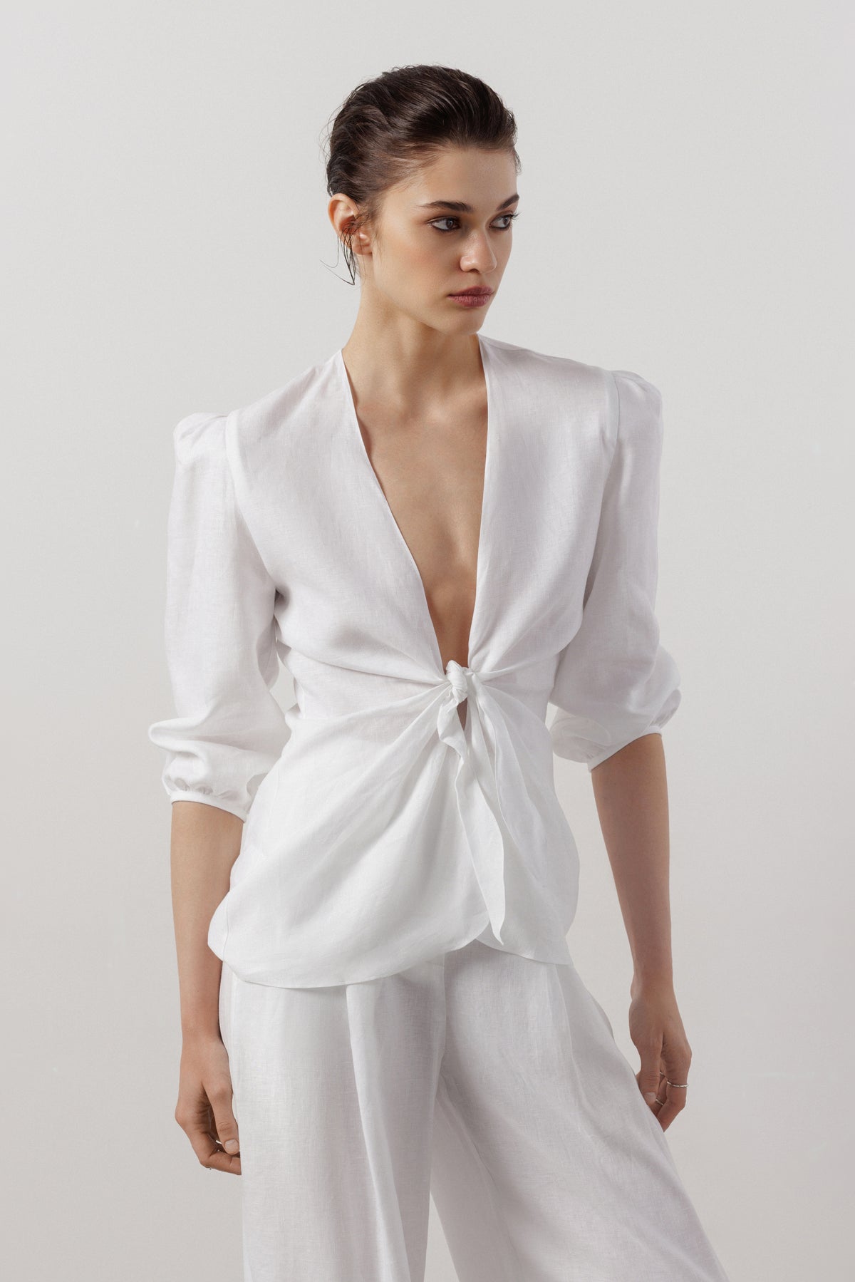 Tie-Front Blouse