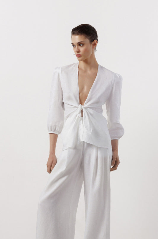 Tie-Front Blouse
