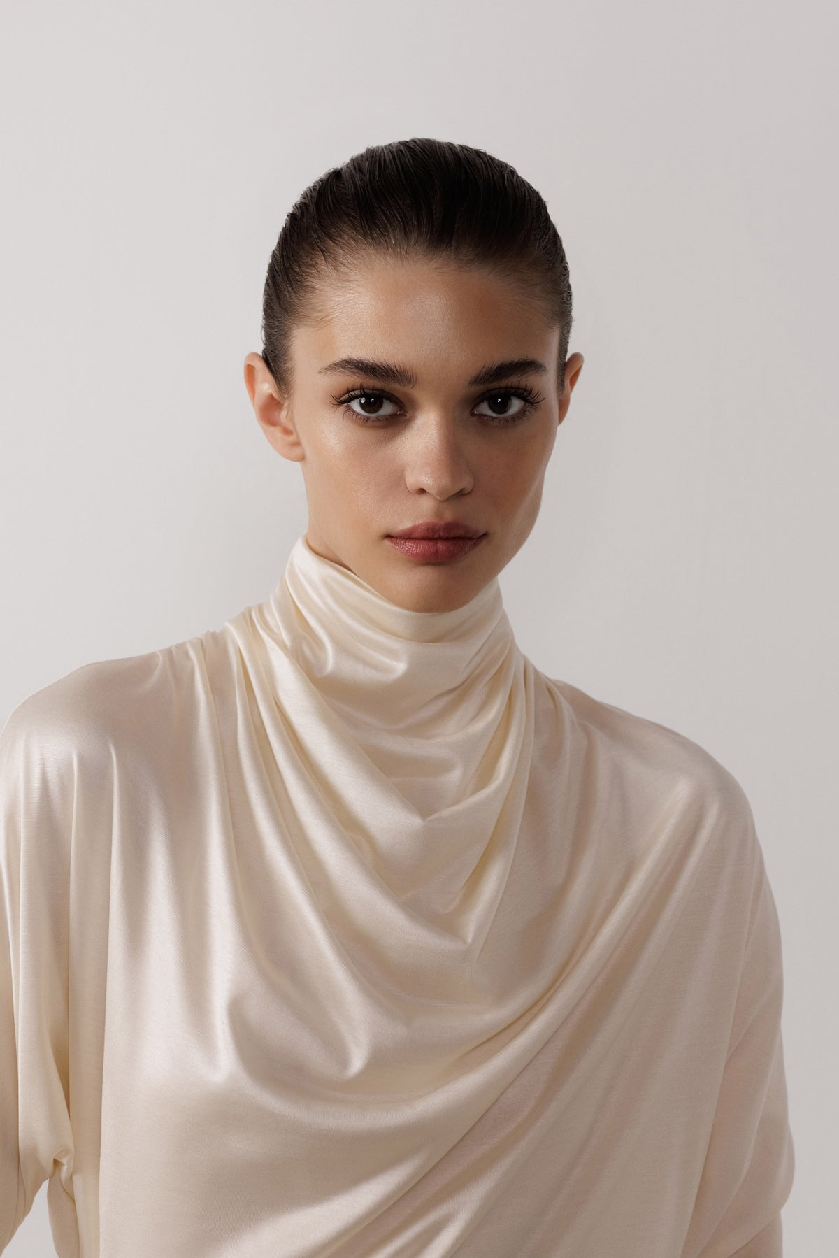 Open-Back Draped Dress
